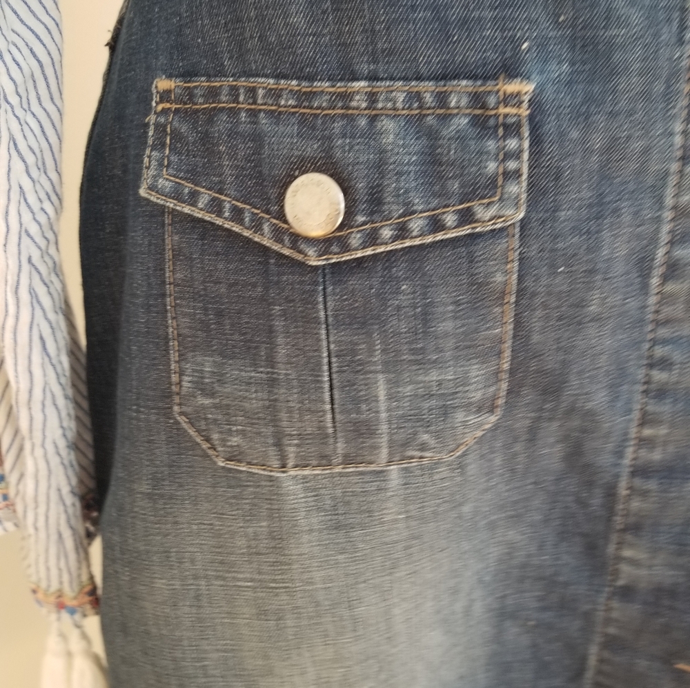 RARE VTG Donaldson The Walt Disney Co. Denim Midi Length Denim Skirt Sz 6 /40 - Picture 10 of 12